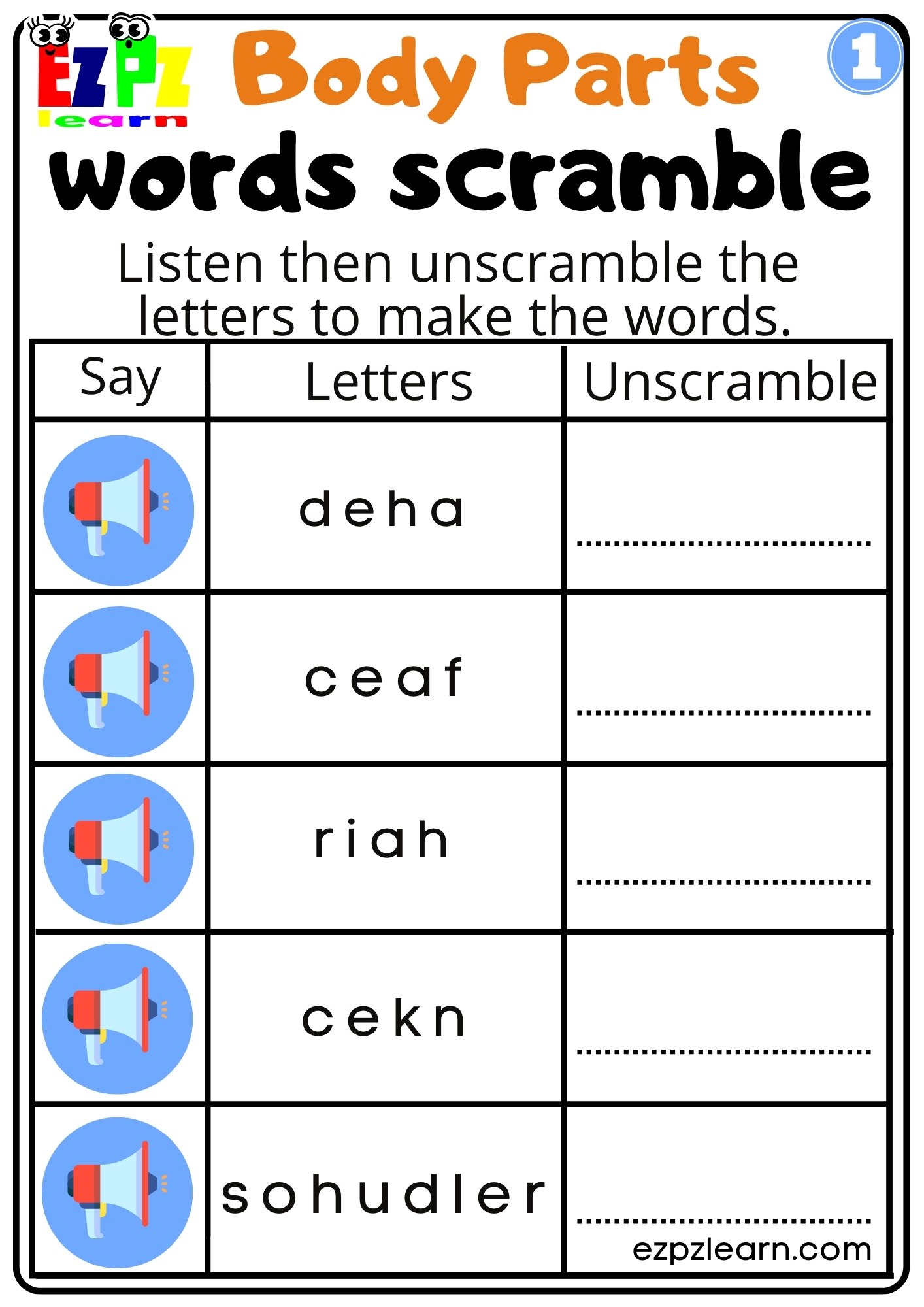 Unscramble Ageless